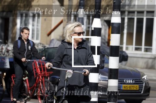 Amsterdam 23 april 2018
Eva Jinek ( zwanger ) gaat met de fiets sporten.
