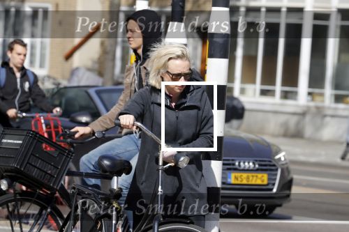 Amsterdam 23 april 2018
Eva Jinek ( zwanger ) gaat met de fiets sporten.