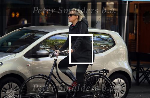 Amsterdam 23 april 2018
Eva Jinek ( zwanger ) gaat met de fiets sporten.