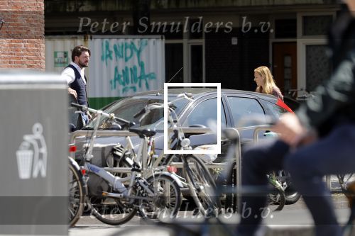 Amsterdam 11 mei 2018 
Fabienne de Vries en haar vriend hebben ruzie op straat