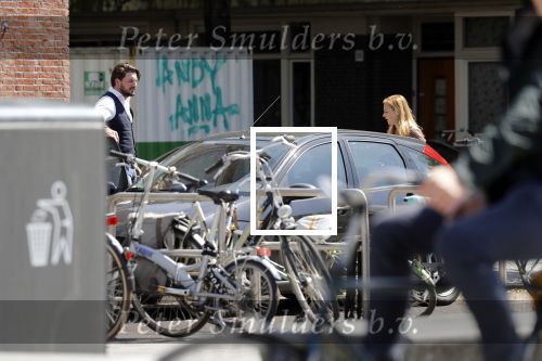 Amsterdam 11 mei 2018 
Fabienne de Vries en haar vriend hebben ruzie op straat