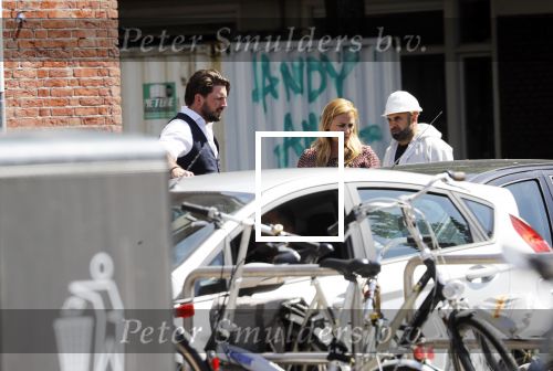 Amsterdam 11 mei 2018 
Fabienne de Vries en haar vriend hebben ruzie op straat
