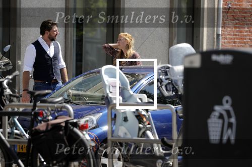 Amsterdam 11 mei 2018 
Fabienne de Vries en haar vriend hebben ruzie op straat