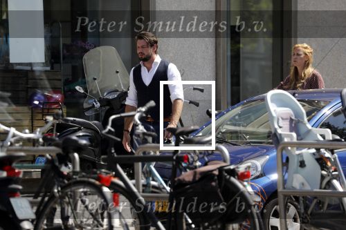Amsterdam 11 mei 2018 
Fabienne de Vries en haar vriend hebben ruzie op straat