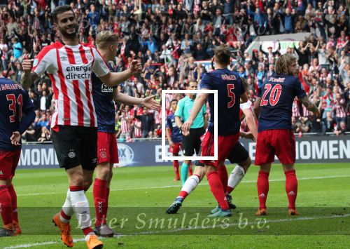 Eindhoven, 15 April 2018
PSV-AJAX, eindstand 3-0 en Landskampioen Seizoen 2017-2018
Gaston Pereiro