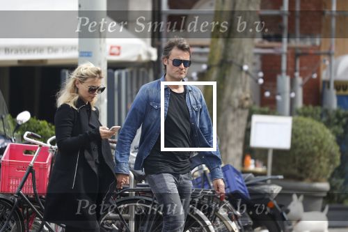 Amsterdam 10 april 2018
Gigi ravelli met haar man Roger Hodenius in Amsterdam zuid.