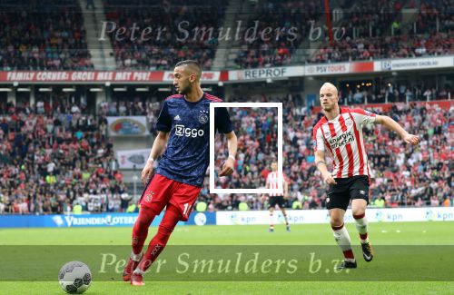 Eindhoven, 15 April 2018
PSV-AJAX, eindstand 3-0 en Landskampioen Seizoen 2017-2018
Hakim Ziyech