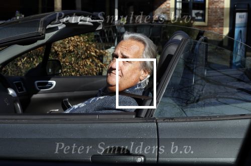 Laren 16 april 2018
Han Peekel in zijn cabrio in Laren