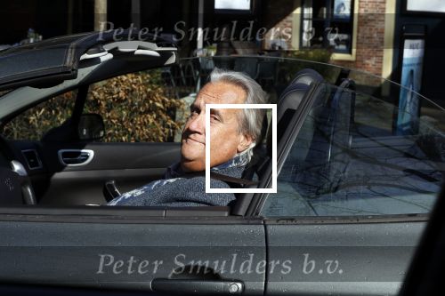 Laren 16 april 2018
Han Peekel in zijn cabrio in Laren