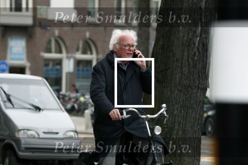 Amsterdam 10 april 2018
Henk Spaan bellend op de fiets in Amsterdam