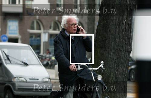 Amsterdam 10 april 2018
Henk Spaan bellend op de fiets in Amsterdam
