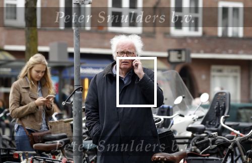Amsterdam 10 april 2018
Henk Spaan bellend op de fiets in Amsterdam