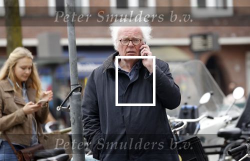 Amsterdam 10 april 2018
Henk Spaan bellend op de fiets in Amsterdam