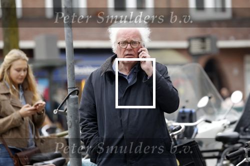 Amsterdam 10 april 2018
Henk Spaan bellend op de fiets in Amsterdam