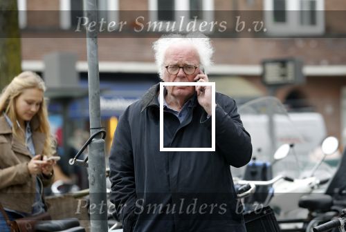 Amsterdam 10 april 2018
Henk Spaan bellend op de fiets in Amsterdam