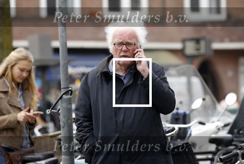 Amsterdam 10 april 2018
Henk Spaan bellend op de fiets in Amsterdam