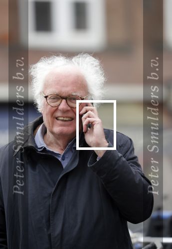 Amsterdam 10 april 2018
Henk Spaan bellend op de fiets in Amsterdam