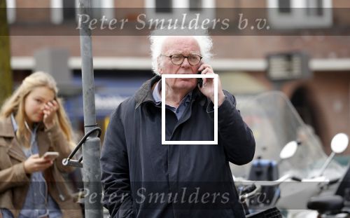 Amsterdam 10 april 2018
Henk Spaan bellend op de fiets in Amsterdam