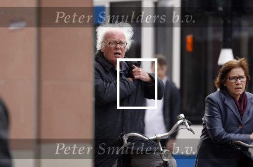 Amsterdam 10 april 2018
Henk Spaan bellend op de fiets in Amsterdam