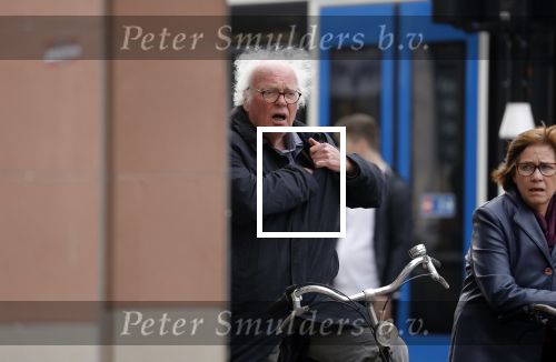 Amsterdam 10 april 2018
Henk Spaan bellend op de fiets in Amsterdam