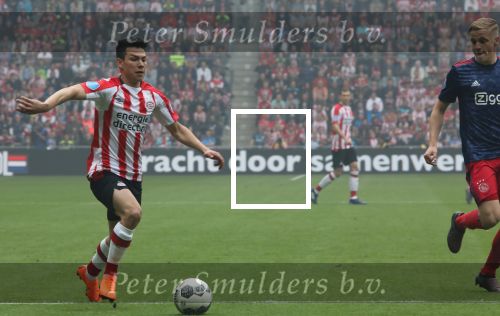Eindhoven, 15 April 2018
PSV-AJAX, eindstand 3-0 en Landskampioen Seizoen 2017-2018
Hirving Lozano