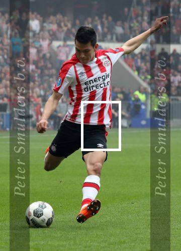Eindhoven, 15 April 2018
PSV-AJAX, eindstand 3-0 en Landskampioen Seizoen 2017-2018
Hirving Lozano