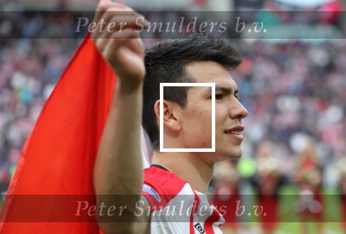 Eindhoven, 15 April 2018
PSV-AJAX, eindstand 3-0 en Landskampioen Seizoen 2017-2018
Hirving Lozano