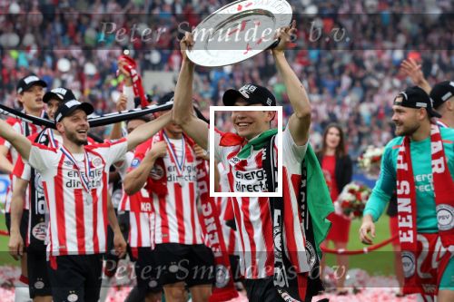 Eindhoven, 15 April 2018
PSV-AJAX, eindstand 3-0 en Landskampioen Seizoen 2017-2018
Hirving Lozano