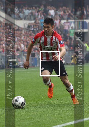 Eindhoven, 15 April 2018
PSV-AJAX, eindstand 3-0 en Landskampioen Seizoen 2017-2018
Hirving Lozano
