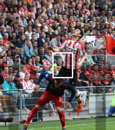 Eindhoven, 15 April 2018
PSV-AJAX, eindstand 3-0 en Landskampioen Seizoen 2017-2018
Hirving Lozano