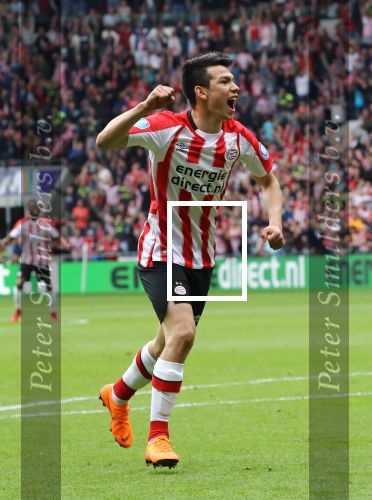 Eindhoven, 15 April 2018
PSV-AJAX, eindstand 3-0 en Landskampioen Seizoen 2017-2018
Hirving Lozano