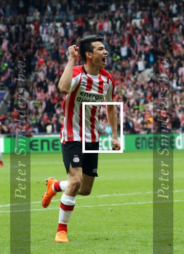Eindhoven, 15 April 2018
PSV-AJAX, eindstand 3-0 en Landskampioen Seizoen 2017-2018
Hirving Lozano