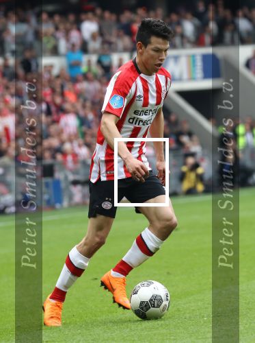 Eindhoven, 15 April 2018
PSV-AJAX, eindstand 3-0 en Landskampioen Seizoen 2017-2018
Hirving Lozano