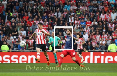 Eindhoven, 15 April 2018
PSV-AJAX, eindstand 3-0 en Landskampioen Seizoen 2017-2018
Hirving Lozano