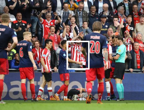 Eindhoven, 15 April 2018
PSV-AJAX, eindstand 3-0 en Landskampioen Seizoen 2017-2018
Hirving Lozano