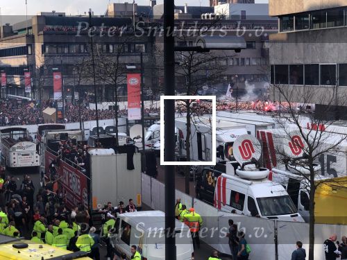 Eindhoven, 16 April 2018
PSV-AJAX, eindstand 3-0 en Landskampioen Seizoen 2017-2018
Huldiging op het gemeentehuis Eindhoven