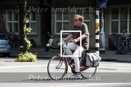 Amsterdam 11 mei 2018 
Ivo Niehe op zijn (dames)fiets