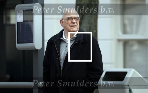 Den Haag 11 april 2018
Oud minister Jan Pronk wacht op de tram in Den Haag