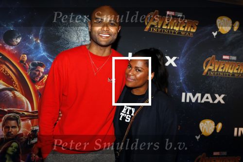 Amsterdam 24 april 2018
Premiere Avengers in pathe Arena. Jennifer Cooke met vriend