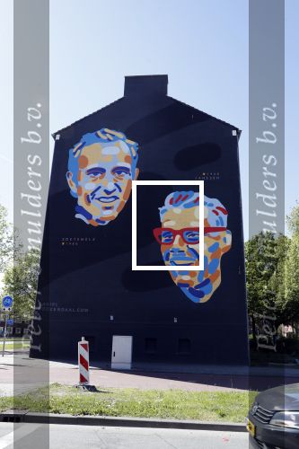 Utrecht 7 mei 2018
Huis met daarop de muurschilderingen van Joop Zoetelmelk en Jan jansen