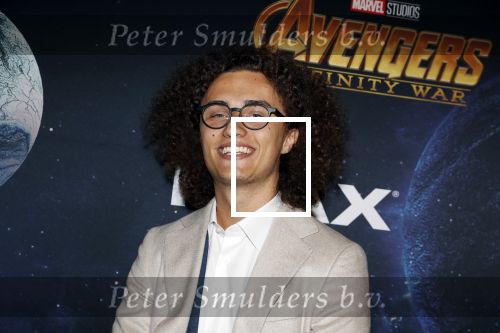 Amsterdam 24 april 2018
Premiere Avengers in pathe Arena. Jordi van den Bussche (kwebbelkop) met zijn vriendin Azzyland