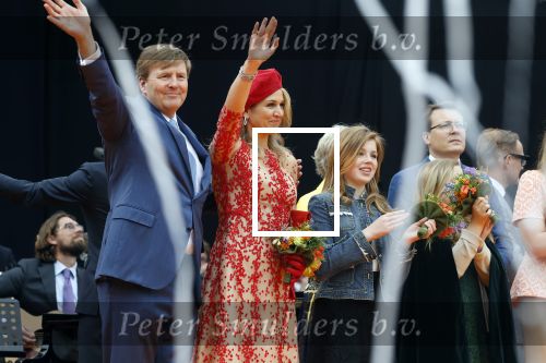 Groningen 27 april 2018
Koningsdag in Groningen met Koning Willem Alexander Koningin Maxima