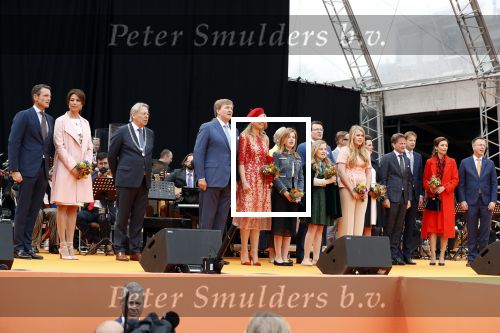 Groningen 27 april 2018
Koningsdag in Groningen met Koning Willem Alexander Koningin Maxima Prinses Amalia Prinses Alexia en Prinses Ariane