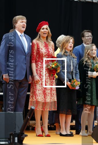 Groningen 27 april 2018
Koningsdag in Groningen met Koning Willem Alexander Koningin Maxima Prinses Amalia Prinses Alexia en Prinses Ariane
