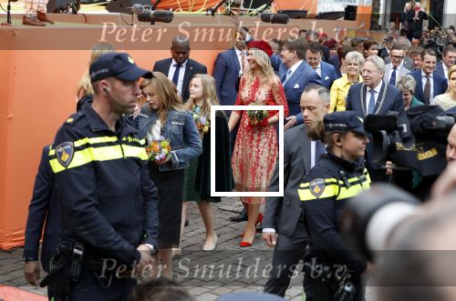 Groningen 27 april 2018
Koningsdag in Groningen met Koning Willem Alexander Koningin Maxima Prinses Amalia Prinses Alexia en Prinses Ariane
