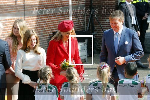 Groningen 27 april 2018
Koningsdag in Groningen met Koning Willem Alexander Koningin Maxima Prinses Amalia Prinses Alexia en Prinses Ariane