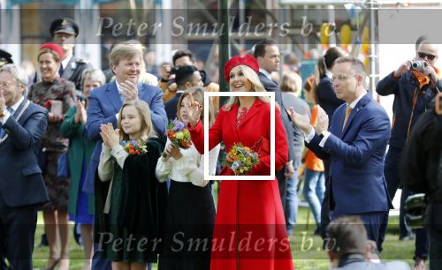 Groningen 27 april 2018
Koningsdag in Groningen met Koning Willem Alexander Koningin Maxima Prinses Amalia Prinses Alexia en Prinses Ariane