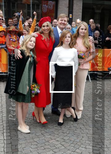 Groningen 27 april 2018
Koningsdag in Groningen met Koning Willem Alexander Koningin Maxima Prinses Amalia Prinses Alexia en Prinses Ariane