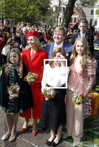 Groningen 27 april 2018
Koningsdag in Groningen met Koning Willem Alexander Koningin Maxima Prinses Amalia Prinses Alexia en Prinses Ariane