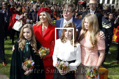 Groningen 27 april 2018
Koningsdag in Groningen met Koning Willem Alexander Koningin Maxima Prinses Amalia Prinses Alexia en Prinses Ariane